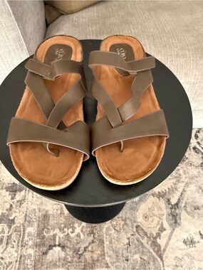 Eurosoft Gwenda Brown Sandal SZ 7